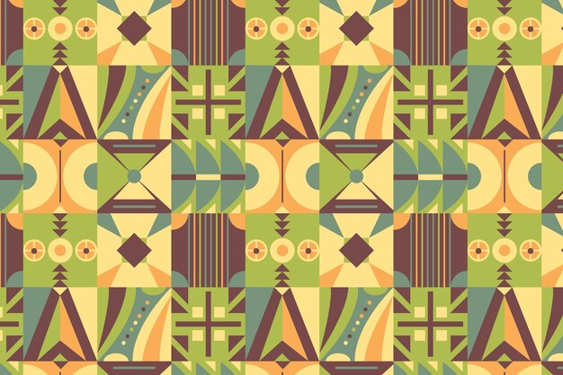 Fondo de patrón geométrico de diseño plano