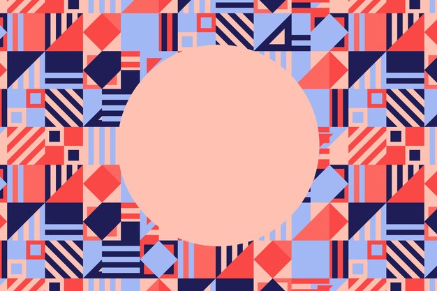 Fondo de patrón geométrico de diseño plano