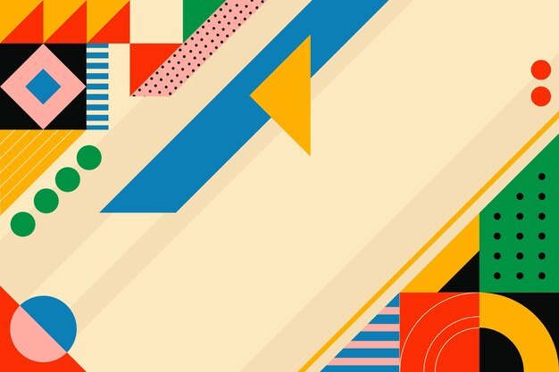 Fondo de patrón geométrico de diseño plano