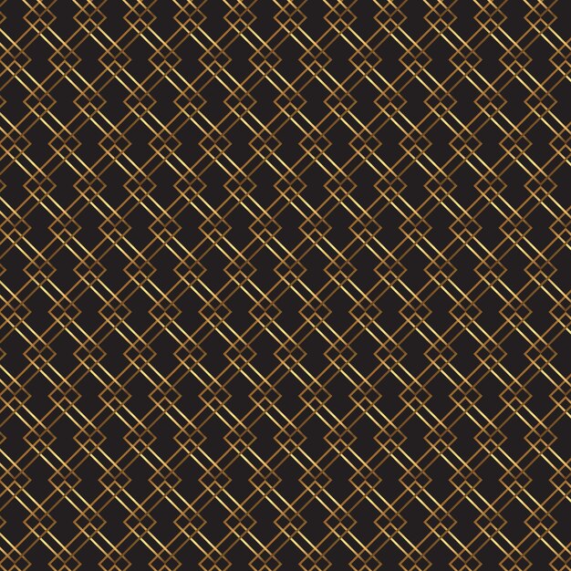 Fondo de patrón geométrico negro y dorado