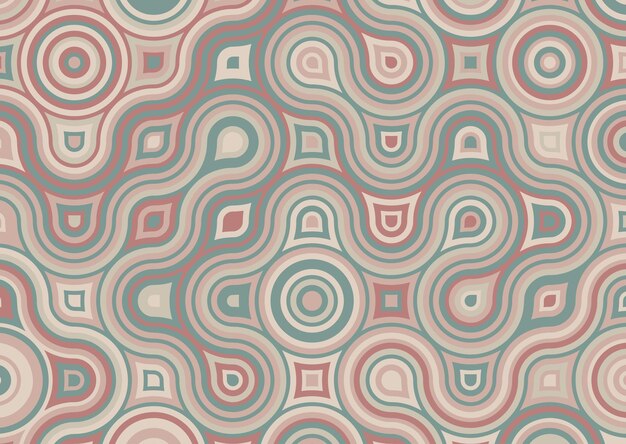 Fondo de patrón geométrico retro estilo vintage