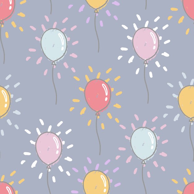Fondo con patrón de globos