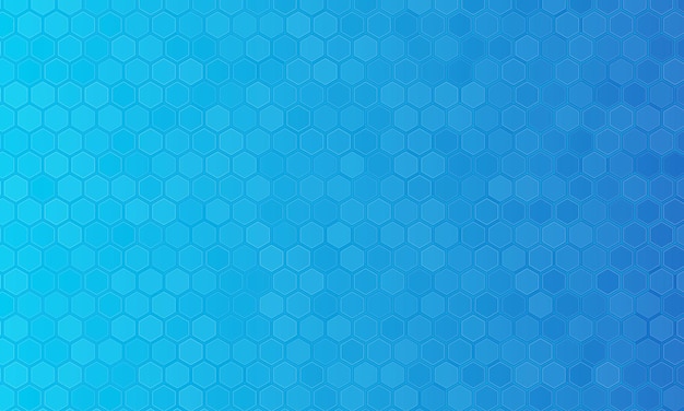 Fondo de patrón hexagonal azul