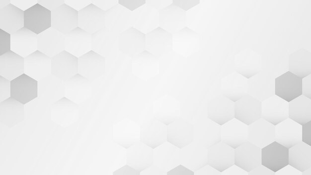 Fondo con patrón hexagonal blanco y gris