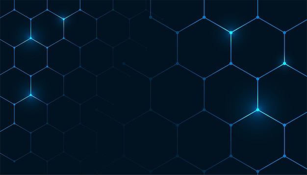 Fondo de patrón hexagonal en estilo médico