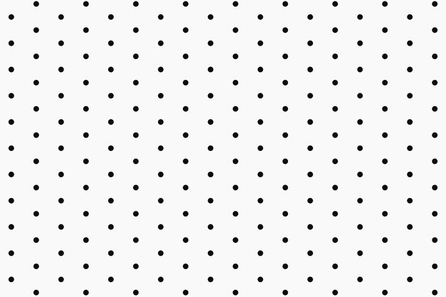 Fondo de patrón lindo, lunares en vector blanco y negro