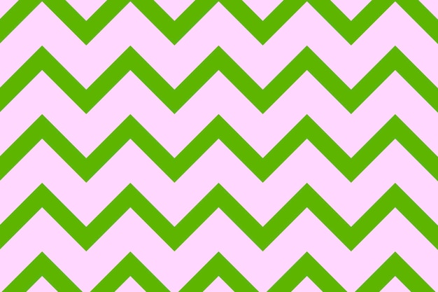 Fondo de patrón lindo, vector de diseño creativo en zigzag verde