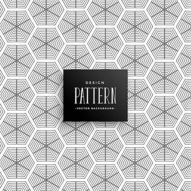 El fondo del patrón de líneas hexagonales abstractas