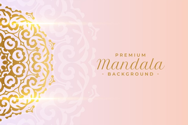 Vector gratuito fondo de patrón de mandala premium para diseño de fondo de boda o invitación