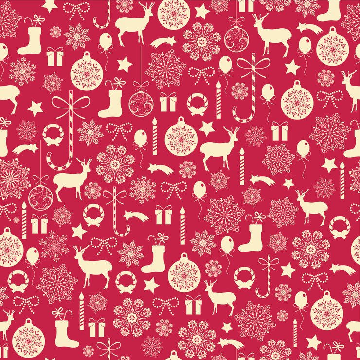 Vector gratuito el fondo del patrón de navidad