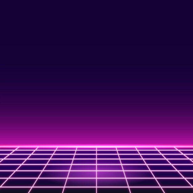 Fondo de patrón de neón de cuadrícula rosa