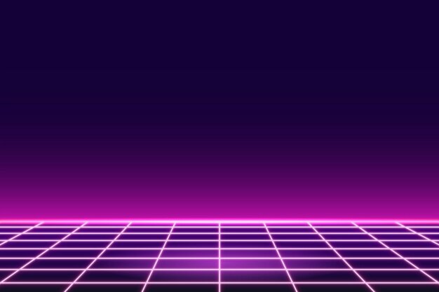 Fondo de patrón de neón de cuadrícula rosa