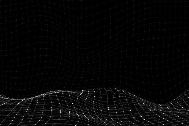 Fondo de patrón de onda abstracta 3D