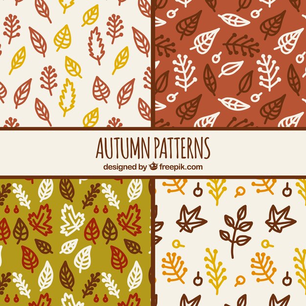 Fondo con patrón de otoño