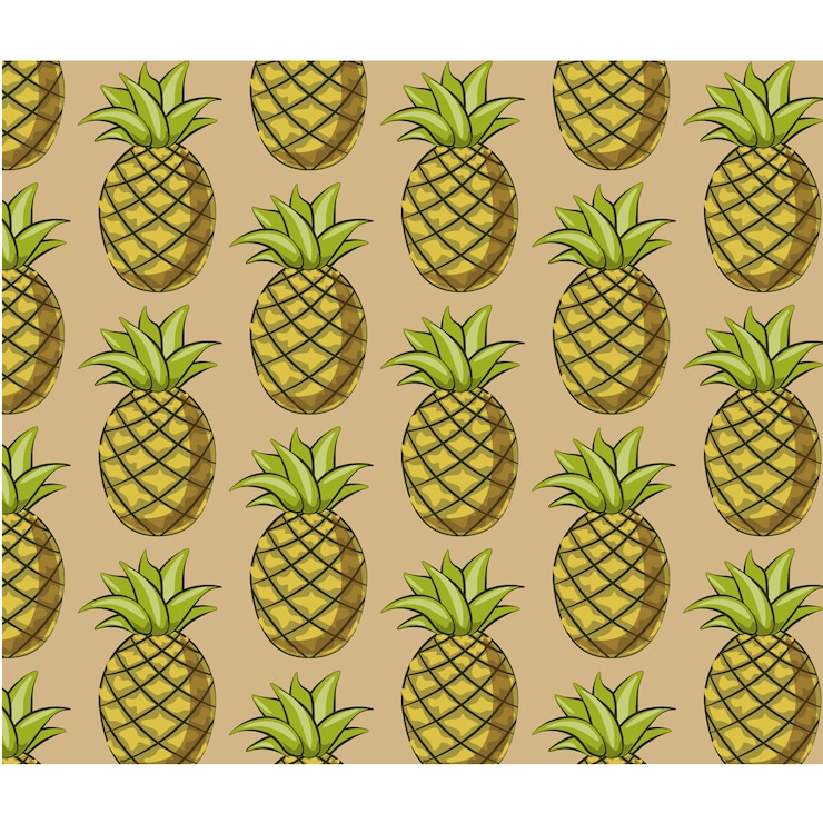 Vector gratuito fondo con patrón de piñas