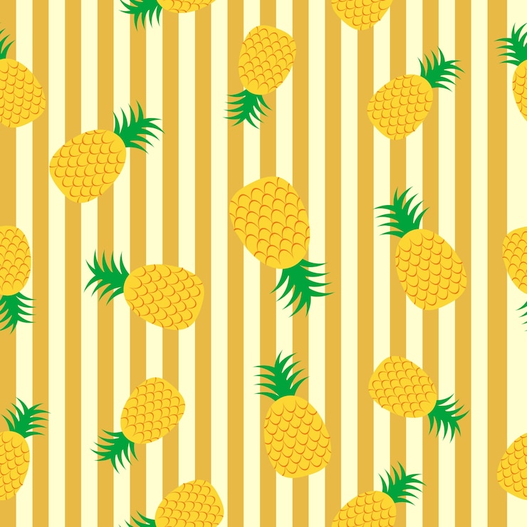 Vector gratuito fondo con patrón de piñas