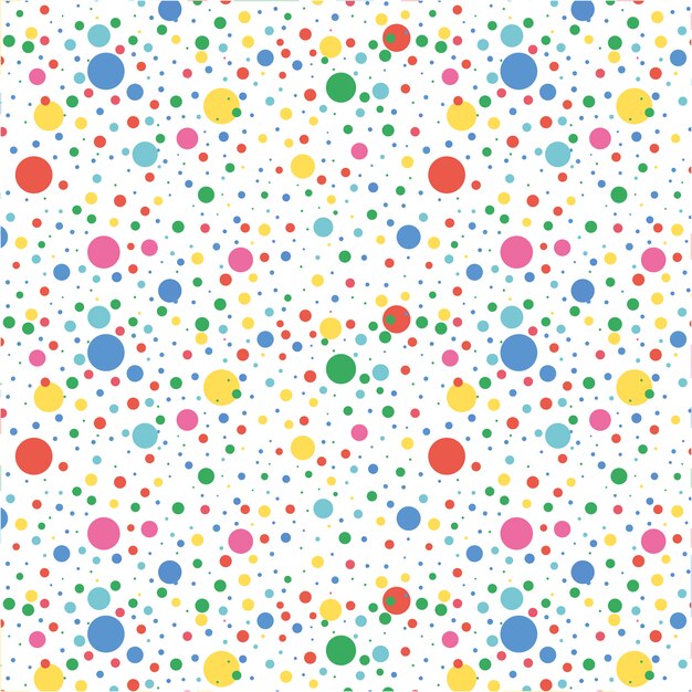 Fondo con patrón de puntos multicolor