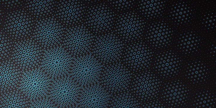 Vector gratuito fondo de patrón de puntos de semitono brillante estilo hexagonal