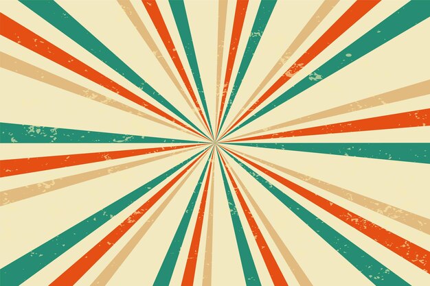 fondo de patrón radial abstracto en estilo vintage