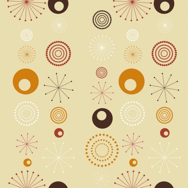 Vector gratuito fondo patrón retro