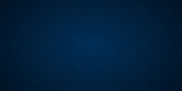Fondo de patrón de rombos de color azul marino abstracto Banner Diseño multipropósito