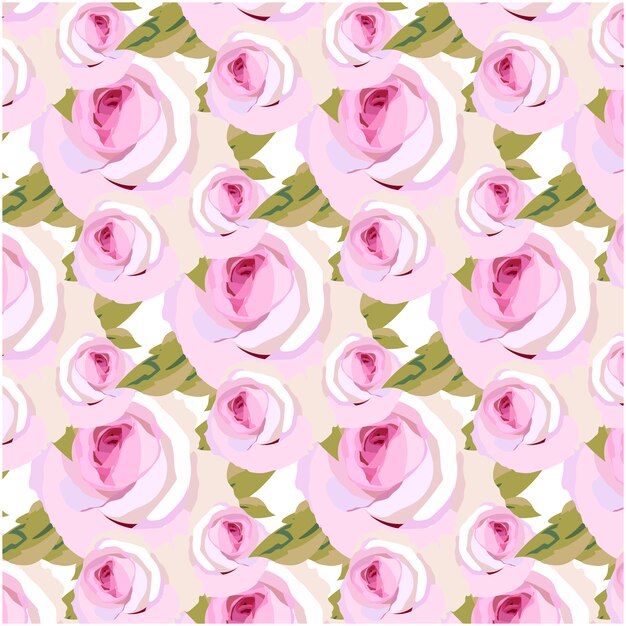Fondo con patrón de rosas rosas