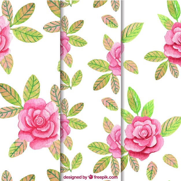 Fondo con patrón de rosas