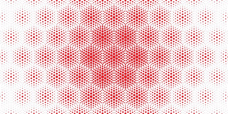 Vector gratuito fondo de patrón de semitono circular transparente