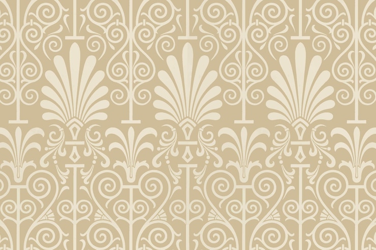 Vector gratuito fondo de patrón transparente clave griega beige