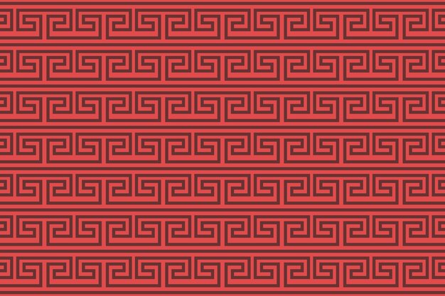 Fondo De Patrón Tribal Rojo Y Negro