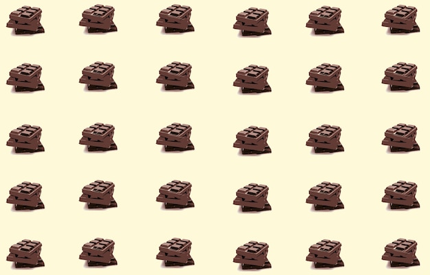 Vector gratuito fondo de patrón de vector de chocolate