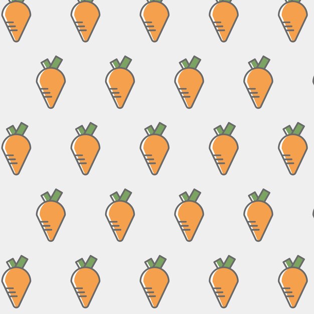 Fondo con patrón de zanahorias