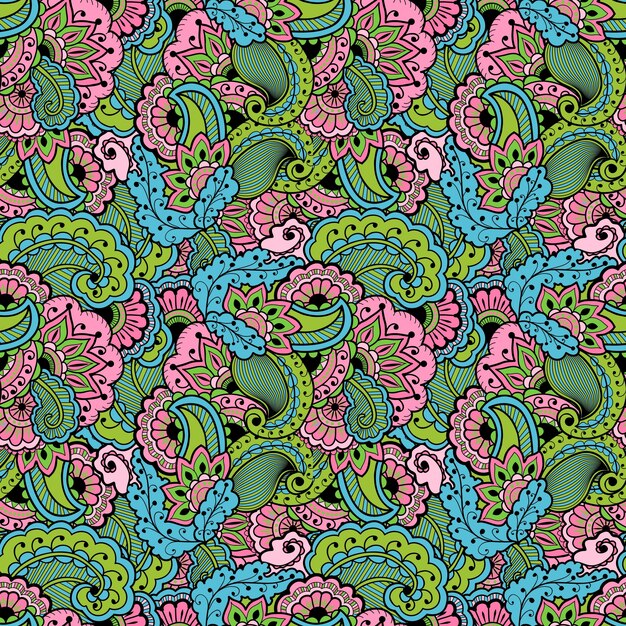 Fondo de patrones sin fisuras de flor