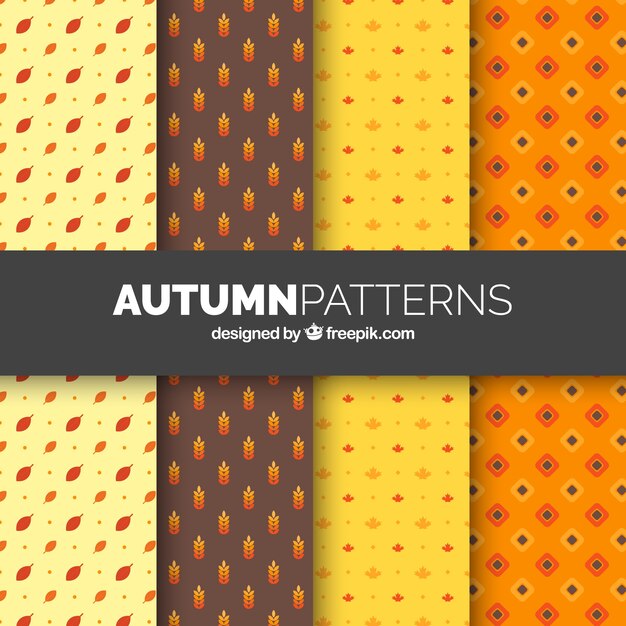 Fondo con patrones de otoño