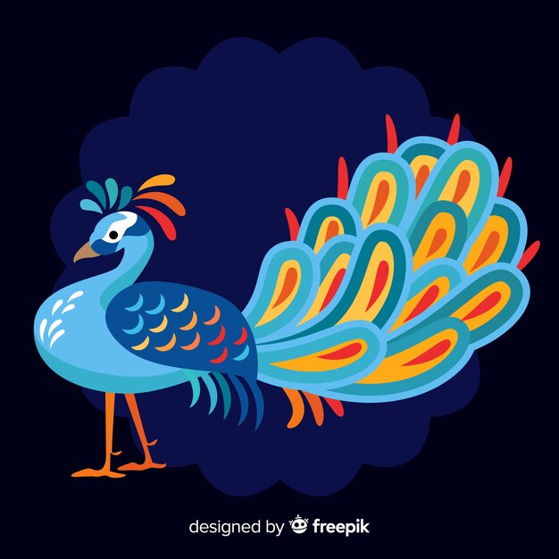 Fondo de pavo real