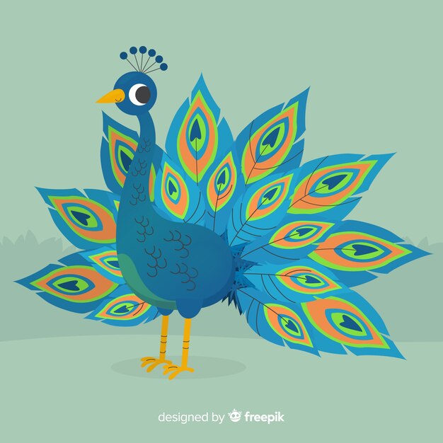 Fondo de pavo real