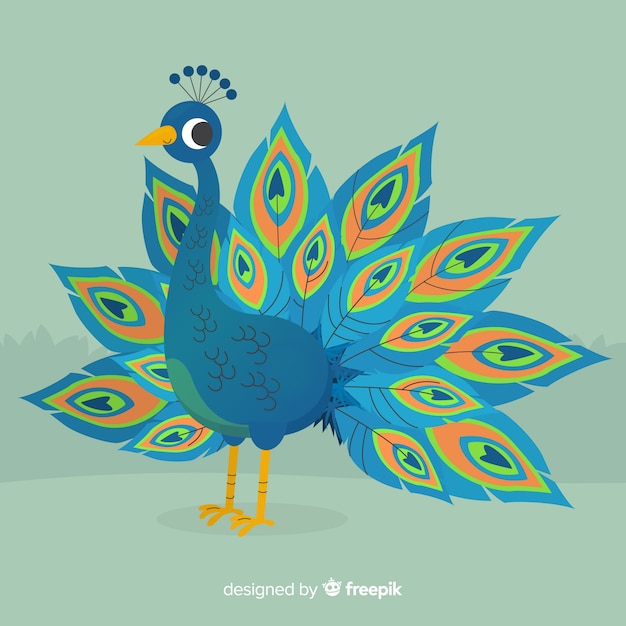 Fondo de pavo real