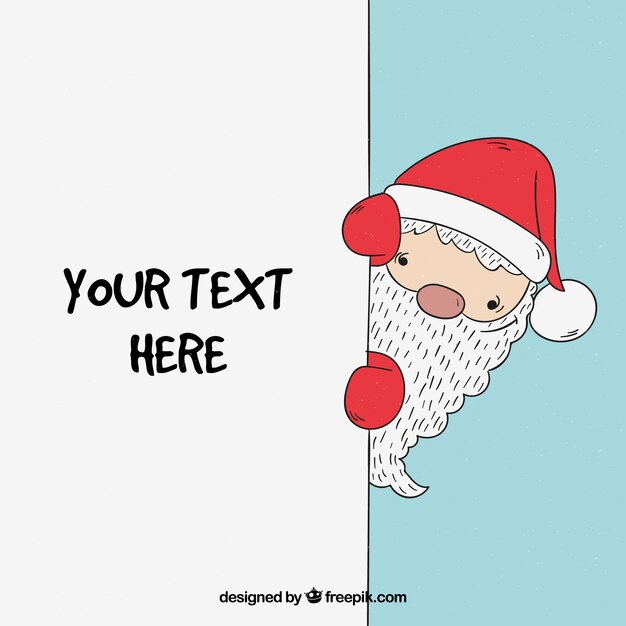 Fondo de personaje navideño con carta