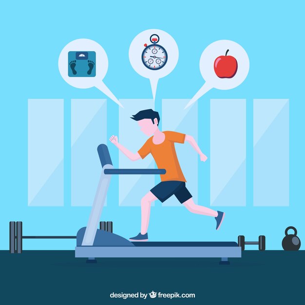 Fondo de personas entrenando para estar saludables