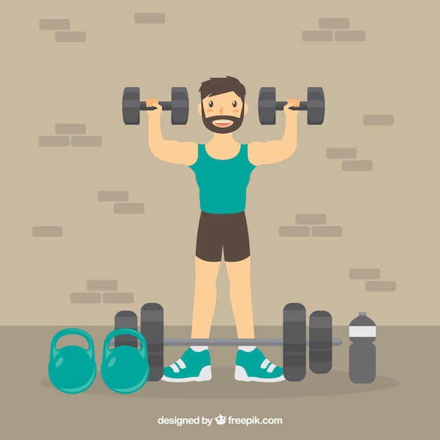 Fondo de personas entrenando para estar saludables