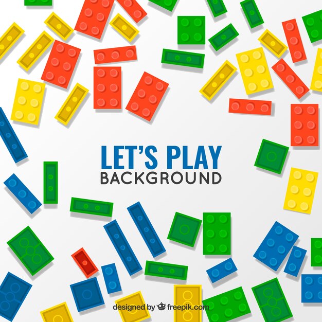 Fondo de piezas de juego de colores 