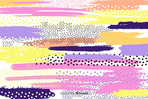 El fondo de las pinceladas abstractas