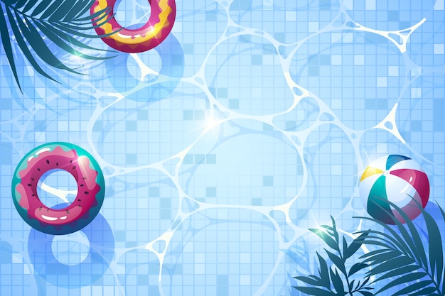Fondo de piscina degradado