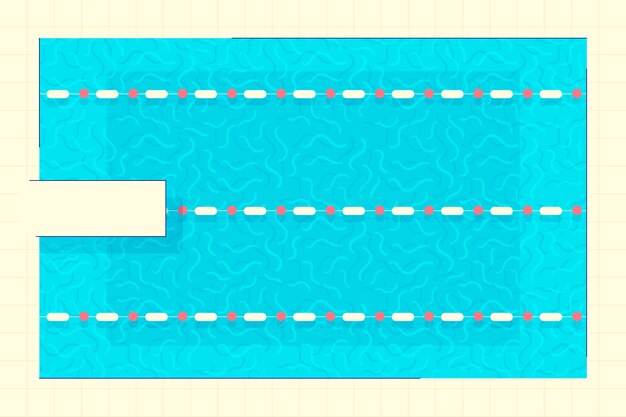 Fondo de piscina de diseño plano