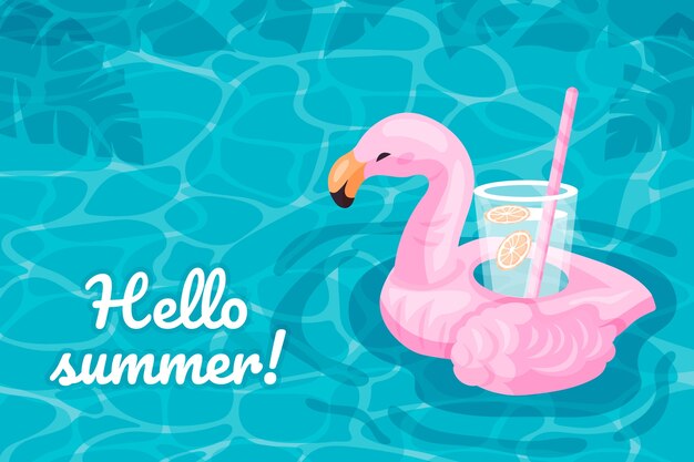 Fondo de piscina de diseño plano