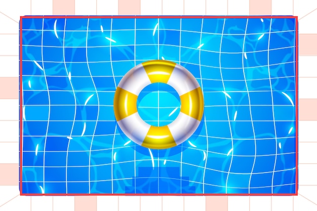 Vector gratuito fondo de piscina realista