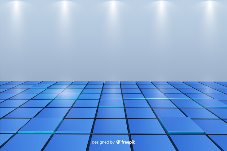 Vector gratuito fondo de piso de cubos realistas