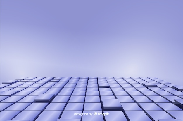 Fondo de piso de cubos realistas