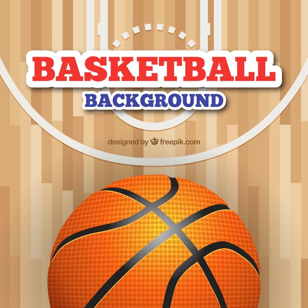 Fondo de pista de baloncesto 