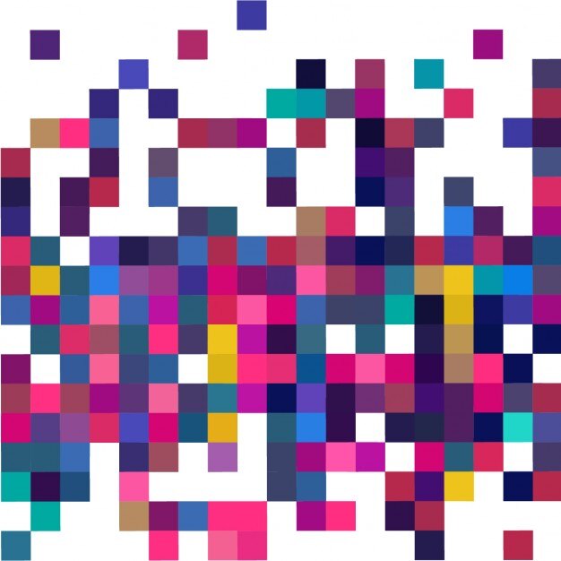 Vector gratuito fondo con píxeles a todo color